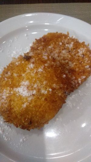 Postre vegano con calabaza at Chun in Madrid