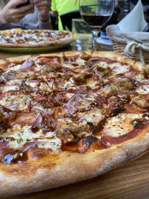 BBQ pizza at Las Delicias de Emma in Tenerife