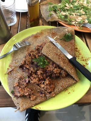 Vegan chilli con carne gallet at Las Delicias de Emma in Tenerife