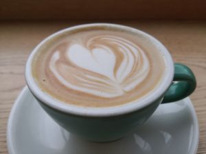 Moma Oat flat white at Greenhood Coffee House in Beeston