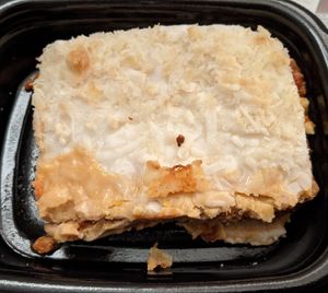 Lasagna at Upgrade Plant Based Kitchen in Osaka