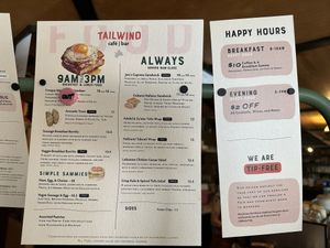 Menu - June 2024  at Good Weather Bicycle & Cafe in Seattle