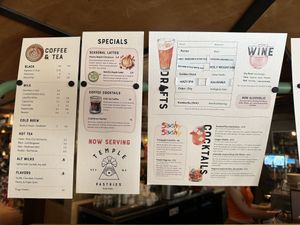 Menu - June 2024  at Good Weather Bicycle & Cafe in Seattle