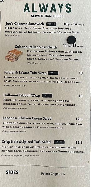 Menu - June 2024  at Good Weather Bicycle & Cafe in Seattle