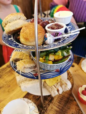 Vegan afternoon tea at Not Just Desserts in Mansfield