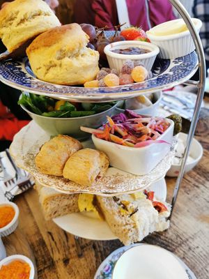 Part of the afternoon tea at Not Just Desserts in Mansfield