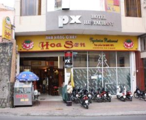 Entrance at Vegan Heaven in Da Lat