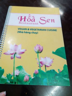 menu at Vegan Heaven in Da Lat