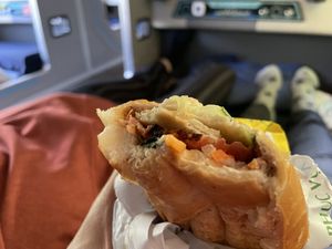 The sliced ham and meat replacements in banh mi are quite good  at Vegan Heaven in Da Lat