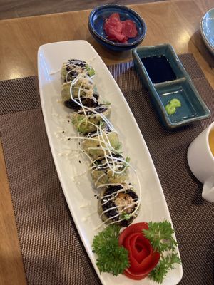 Fried sushi  at Vegan Heaven in Da Lat