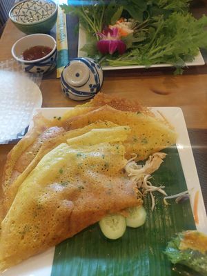 Banh Xeo at Vegan Heaven in Da Lat