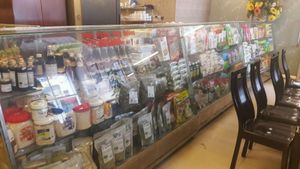 Little shop in the restaurant  at Vegan Heaven in Da Lat