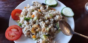 Mixed vegetable combo at Vegan Heaven in Da Lat