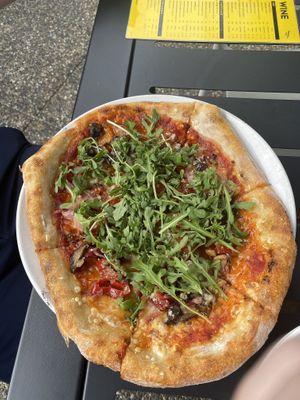 Bought the Farm Pizza  at Basil & Board in Salem