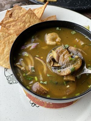 Sopa de hongos / setas at Taco Taco in Monteverde