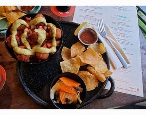 Rice bowl with falafel at Taco Taco in Monteverde