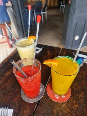 Amazing frozen drinks at Taco Taco in Monteverde