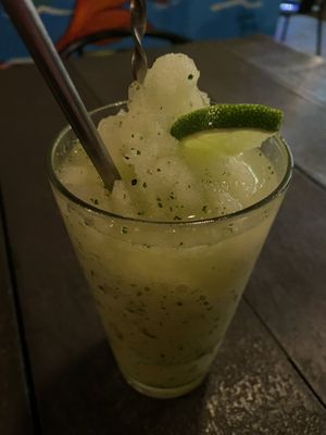 Frozen lemonade  at Taco Taco in Monteverde