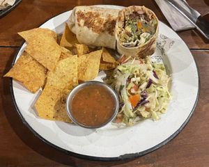 Vegan vegetable burrito  at Taco Taco in Monteverde