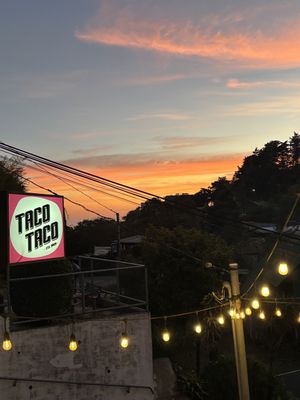 View from the restaurant    at Taco Taco in Monteverde