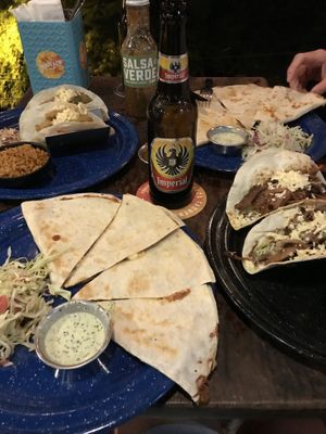 good vegetarian food and even vegan options. at Taco Taco in Monteverde