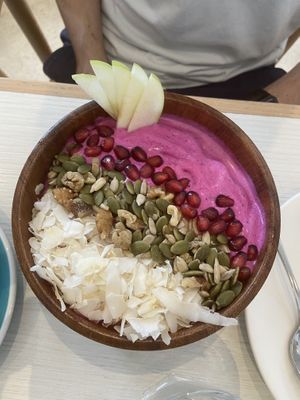 Red Dragon smoothie bowl   at Little Cove Espresso in New Territories