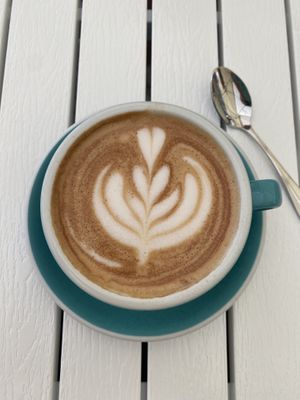 Coffee art💗  at Little Cove Espresso in New Territories