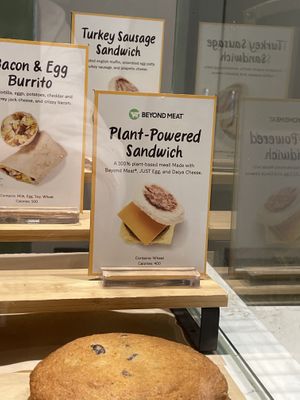 vegan sandwich option   at Philz Coffee in La Jolla