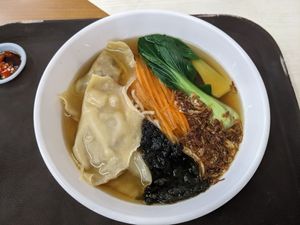 Dumpling pan mee at KUL - VegTalk Station - KLIA 2 in Sepang