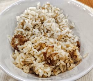 Samplings of their nasi lemak rice and chicken rice at KUL - VegTalk Station - KLIA 2 in Sepang