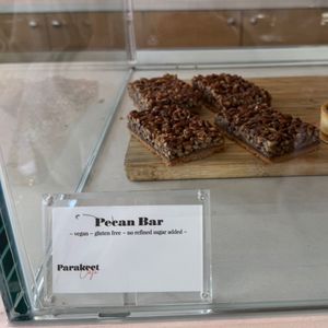 pecan bar   at Parakeet Cafe in San Diego