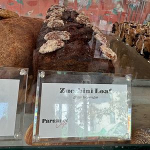 zucchini loaf   at Parakeet Cafe in San Diego