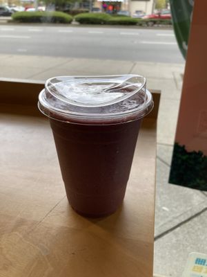 mixed berry smoothiee  at freshii in Richmond