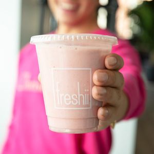 Strawberry Banana Smoothie  at freshii in Richmond