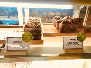 Vegan Carrot cake and vegan banana pecan muffin at Privé - Tiong Bahru in Central Singapore