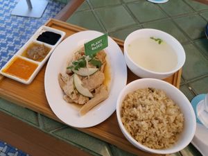 Vegan Hainanese Chicken Rice set at Privé - Tiong Bahru in Central Singapore