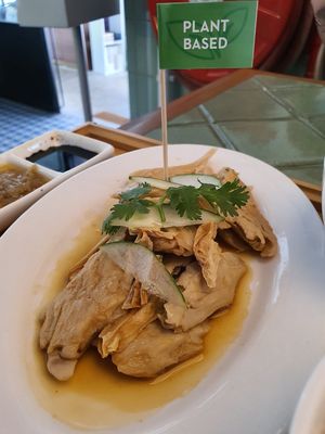 Heura plant base chicken at Privé - Tiong Bahru in Central Singapore