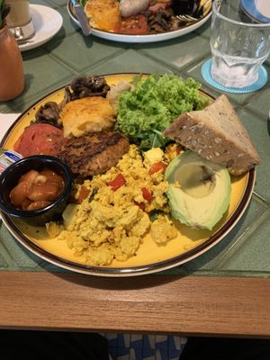 Vegan full breakfast at Privé - Tiong Bahru in Central Singapore