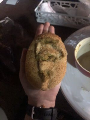 Vegan curry bread at Yamashita in Uruma