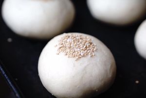 red bean paste bun at Yamashita in Uruma