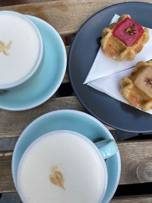 Homemade waffles  at Pardon in Brussels