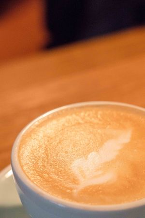 vegan cappucino at Pardon in Brussels