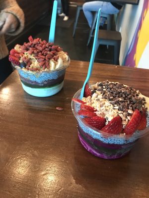 Unlimited toppings at Blue Bowl in Huntington Beach
