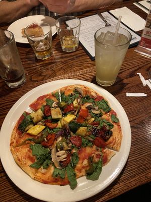The vegan garden pizza  at UNO Pizzeria in Orlando