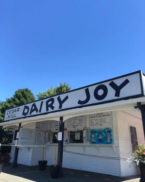 Dairy Joy outside seating available  at Cedar Hill Dairy Joy in Weston