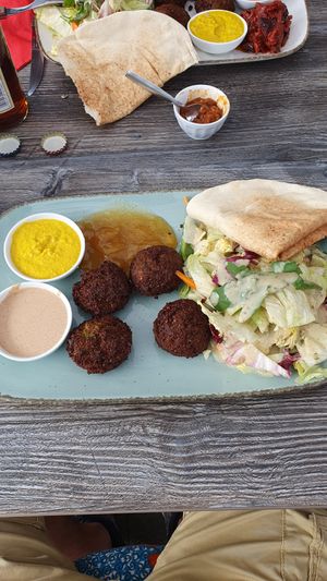 Falafelteller at Patacon-Obi - Falafel Café in Stuttgart