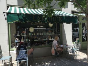 Outdoor sitting at Ladurée - Lenox Hill in New York City