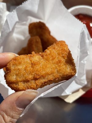 “Worlds best vegan chicken nuggets" at Nice Burger - Costa Mesa in Costa Mesa