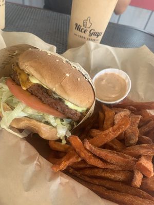 😋  at Nice Burger - Costa Mesa in Costa Mesa