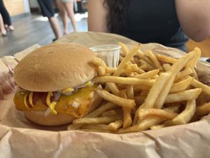 Junior burger and fries combo  at Nice Burger - Costa Mesa in Costa Mesa